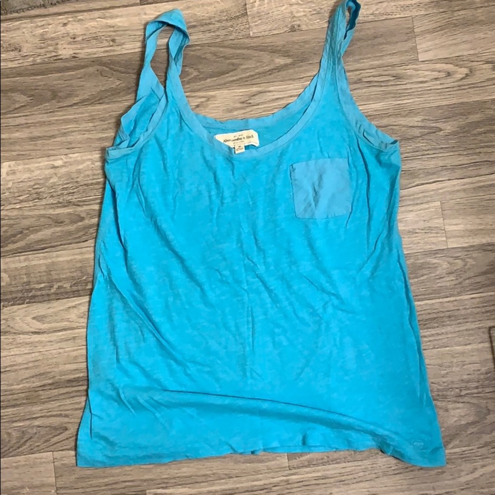 Basic aqua tank with pocket Abercrombie & Fitch